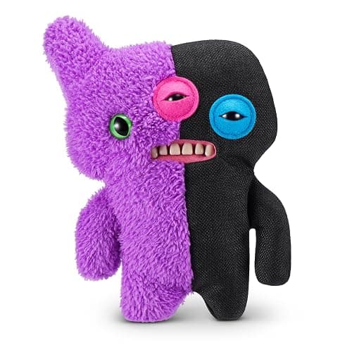 Fuggler Misfit Monsters 23 cm Series 1 by Zuru, Funny Ugly Monster Plush Toy (Reeko & Annoyed Alien - Purple & Black) - Image 1