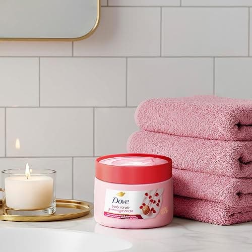 Dove Pomegranate & Shea Butter Body Scrub Exfoliates and Deeply Nourishes for Smooth, Radiant Skin 15 oz thumbnail 7