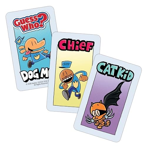 Guess WHO? Dogman Board Game, Featuring Lil’ Petey, Piggy and More, Family-Friendly Children's Mystery Game of Deduction, 2 Players, Ages 6 & Up, Officially Licensed Merchandise & Collectible thumbnail 3