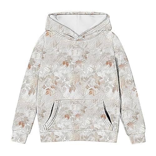 BXJX Camo Hoodies for Teen Girls Long Sleeve Oversized Sweatshirts Camouflage Print Tops Trendy Tween Girl Winter Outfits thumbnail 5