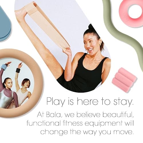 Bala Booty Bands Resistance Bands for Women & Men - Elastic Exercise Bands for Working Out - Wrist, Ankle, Legs & Booty Bands - Workout Resistance Bands for Yoga, Pilates, Strength Training thumbnail 5