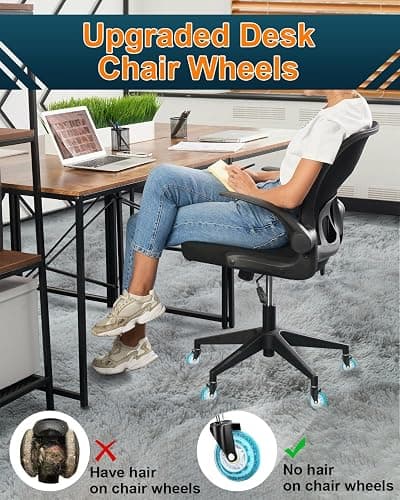 RidRed Gaming Chair Wheels - Heavy-Duty Office Chair Wheels - Replacement Rubber Casters- Universal Fit 3 Inch Chair Casters, Noise Free, Fits 98% Chair, for All Floor thumbnail 6