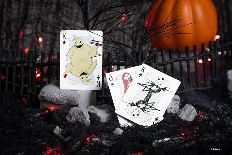 Disney Tim Burton's Nightmare Before Christmas Inspired Playing Cards Featuring Jack Skellington, 1 Deck for Halloween Gifts, Christmas Stocking Stuffers, or Vacation Travel Games thumbnail 5