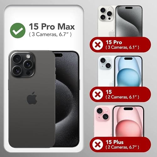 GONEZ Magnetic for iPhone 15 Pro Max Case, [Compatible with MagSafe] Anti-Scratch Microfiber Lining & Screen Protector, Shockproof Slim Phone Silicone Cover 6.7 inch, Chalk Pink thumbnail 8