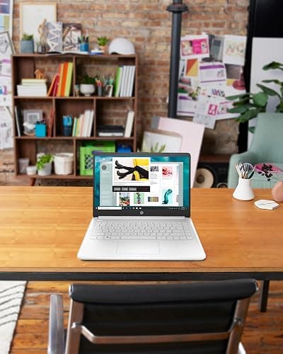HP 14 Laptop, Intel Celeron N4020, 4 GB RAM, 64 GB Storage, 14-inch Micro-edge HD Display, Windows 11 Home, Thin & Portable, 4K Graphics, One Year of Microsoft 365 (14-dq0040nr, Snowflake White) thumbnail 8