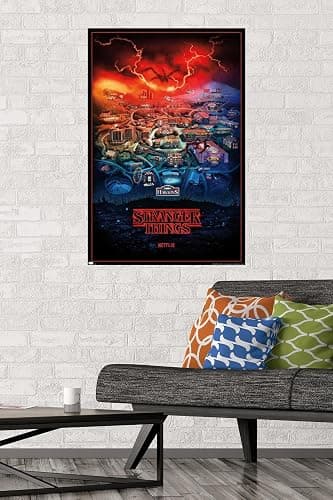 Trends International Netflix Stranger Things: Season 4 - Hawkins, Indiana Wall Poster, 22.375" x 34", Unframed Version thumbnail 2