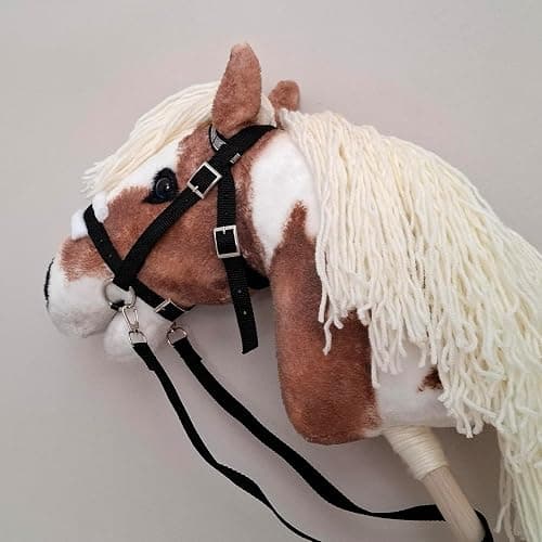 Hobby Horse Pinto Paint A3 Realistic Horse on a Stick with Open Mouth for Children 4 Years thumbnail 5