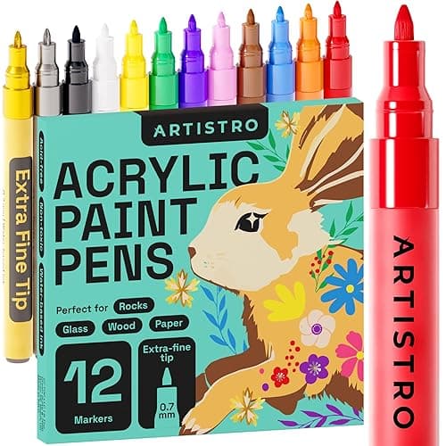 ARTISTRO Acrylic Paint Markers - 12 Pack