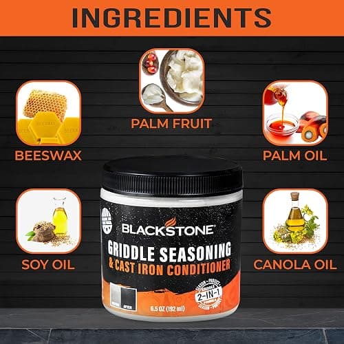 Blackstone 2-IN-1 Griddle & Cast Iron Seasoning Conditioner 6.5 OZ– Effective Seasoning Rub Formula – Food Safe – Easy to Use – with Satisfying Customers Travel Tissue Pack thumbnail 3