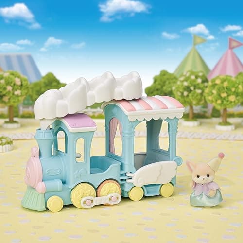 Sylvanian Families - Le petit train à vapeur - 1 figurine incluse - Plongez dans l'univers de la famille Sylvanian - Figurines animaux miniatures - Jouet enfant 3 ans et + - 5702 thumbnail 2
