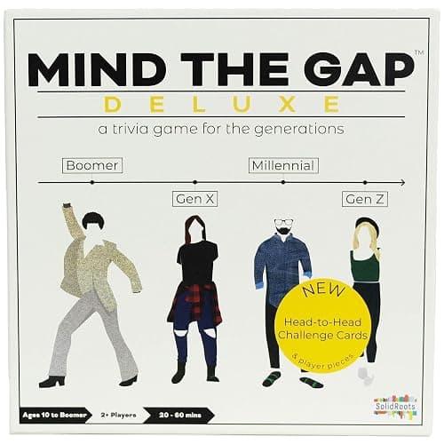 Spin Master Games, Mind The Gap Deluxe Trivia Game, A Board Game for All Generations, Play on Thanksgiving, Friendsgiving, Birthdays & Family Nights, 2-12 Players, for Ages 10 & Up - Image 1