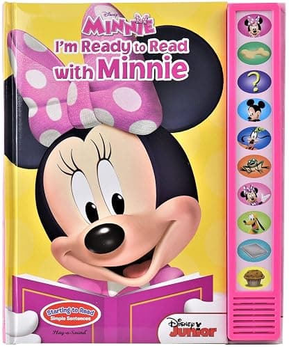 Disney Minnie Mouse - I'm Ready to Read with Minnie Sound Book - Great for Early Readers - PI Kids (Play-A-Sound) - Image 1