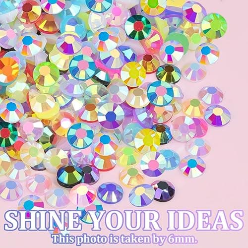 TINKRSTUFF Bedazzling Kit 50000Pcs 3mm Jelly Rhinestones - Diamond Art | 40 Colors Flatback Bedazzler Gems, 3Pcs B7000 Jewelry Glue, Bedazzle Tools for Books Nail Art, Birthday Gifts for Women thumbnail 7