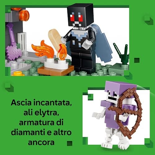 LEGO Minecraft Giardino Pallido - Bioma Giocattolo in Miniatura con Minifigure di Creaking e Mothman, e le Figure di Creeper e di Scheletro - Regalo per Gamer, Bambini e Bambine da 7 Anni - 21586 thumbnail 4