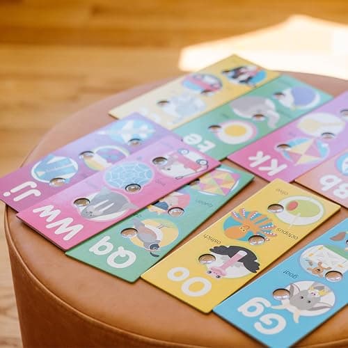 Melissa & Doug Poke-a-Dot! Alphabet Jumbo Learning Cards, 13 Double Sided Interactive ABC Flash Cards, Educational Activities for Toddlers and Preschoolers, Ages 1+ thumbnail 9