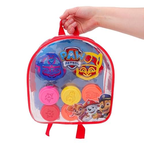 Toyland® Paw Patrol Kids Dough Backpack Set – 5 Tubs of Dough & 4 Cutters Included - Paw Patrol Toys thumbnail 6