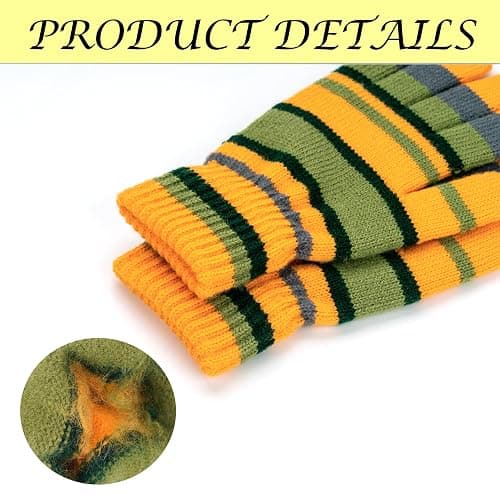 Eybila Halloween Costume Stuff Merch Striped Gloves Dragonfly Hair Clips Cosplay Merchandise Accessories Women Knit Gloves thumbnail 3