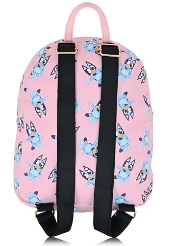 Fast Forward Bluey Backpack for Boys, Girls, Women, Men, Unisex | Cute PU Leather 10" Bluey Mini Backpack Purse Shoulder Purse | Bluey Bag and Bluey Accessories thumbnail 3
