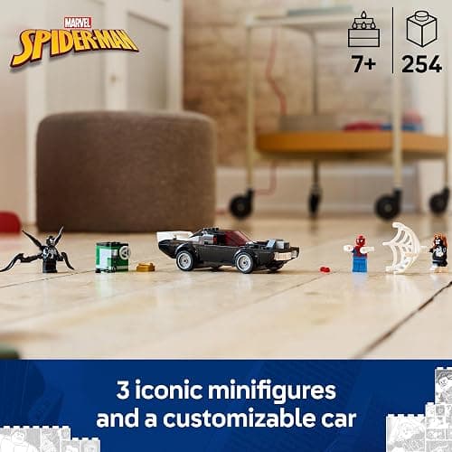 LEGO Marvel Spider-Man vs. Venom Muscle Car Toy - Building Set for Kids, Boys and Girls, Ages 7+ - with Spider-Man, Venom, and Spider-Woman Minifigures - Superhero Gift Idea for Birthday - 76309 thumbnail 2
