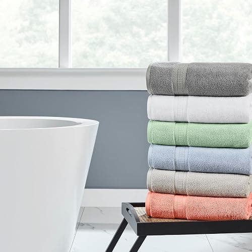 Modern Threads 6-Piece Rayon from Bamboo & Cotton Blend Towel Set - Ultra Soft & Absorbent, Dawn thumbnail 4
