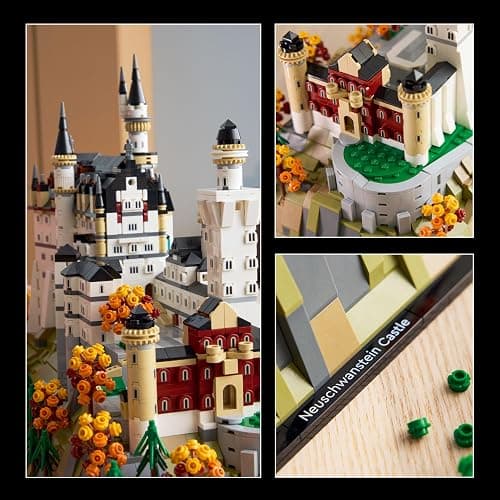 LEGO Architecture Neuschwanstein Castle Building Set - Collectible Bavarian Castle Model Kit for Arts & Crafts - Building Blocks for Adults, Ages 18+ - Gifts for Men and Women - 21063 thumbnail 5
