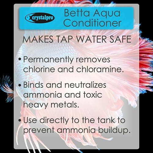 Crystalpro Betta Water Conditioner (Treats 660 Gallons) - Instantly Neutralizes Chlorine & Ammonia, Tap Water Treatment (4.2 Fl Oz / 125ml) thumbnail 4