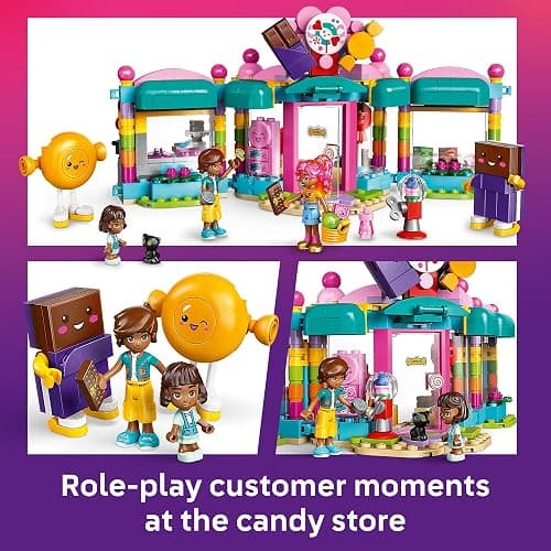 LEGO Friends Heartlake City Candy Store Building Toy - Pretend Playset for Kids, Girls & Boys, Ages 6+ - Gift for Birthdays - W/ 2 Minidolls, a Micro-Doll, and a Cat Figure - 42649 thumbnail 5