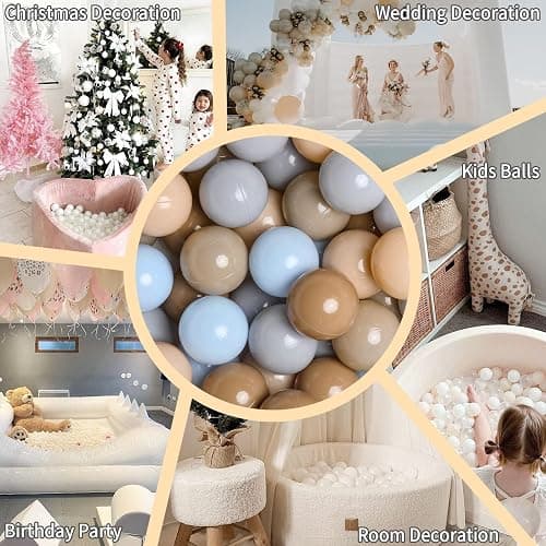 GOGOSO Ball Pits Balls for Toddlers Pack of 50 100 200 Plastics Shape Ball Non-Phthalate Non-BPA Non-Toxic 2.2-Inch Crush Proof Play Balls thumbnail 4