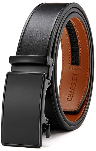 CHAOREN Mens Belt Leather Ratchet Belt - Customizable Fit, Effortless Style (35mm) - Image 1