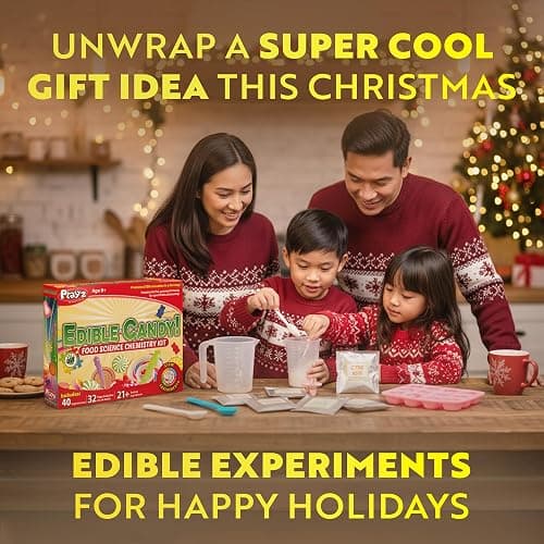 Playz Edible Candy Making Science Kit for Kids Ages 8-12 Years Old - Food Science Chemistry Kid Science Kit with 40 Experiments to Make Your Own Chocolates, Educational Science Kits for Boy & Girls thumbnail 6