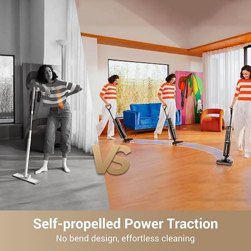 DREAME G10 Pro Wet Dry Vacuum Mop, Vacuum and Mop All in One with Auto Self-Cleaning, Floor Cleaner Machine for Hard Floor, 35 Mins Runtime, Edge Cleaning, Self-Propelled Vacuum Mop Combo thumbnail 4