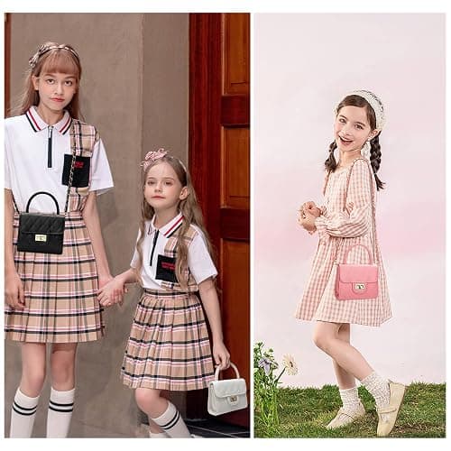 Qiuhome Toddler Purse Little Girl Purse Childrens Purses Little Girls Handbag (White) thumbnail 2