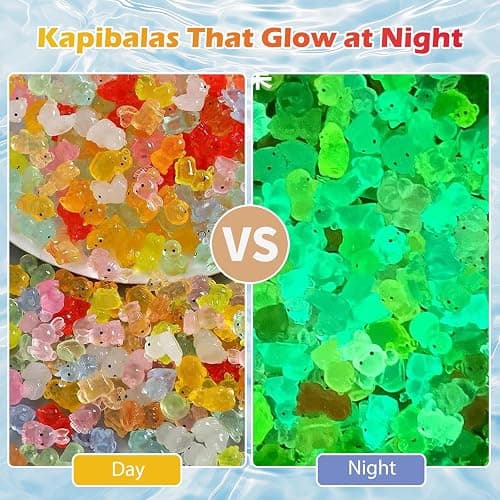 100 Pcs Mystery Bag Mini Resin Animals Glow in The Dark Figurines, Mini Figures Blind Bags for DIY Crafts, Fairy Garden Decor, Dollhouse Accessories, Party Favors, Surprise Gifts for Kids thumbnail 4
