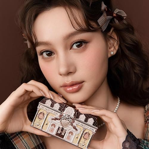 Flower Knows The Sweetie Bear Collection 6-Color Makeup Palette,Brown Eyeshadow with 4 Matte + 2 Shimmer Shades,Blendable Smooth Cute Eye Makeup,0.23 Oz(01 Buttery Croissant) thumbnail 4