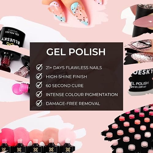 BLUESKY Gel Nail Polish, Cat Eye Coat, Purple, KA865, 10ml Gel Polish (Requires curing under UV/LED Lamp and a Dark Base to obtain effect pictured) thumbnail 8