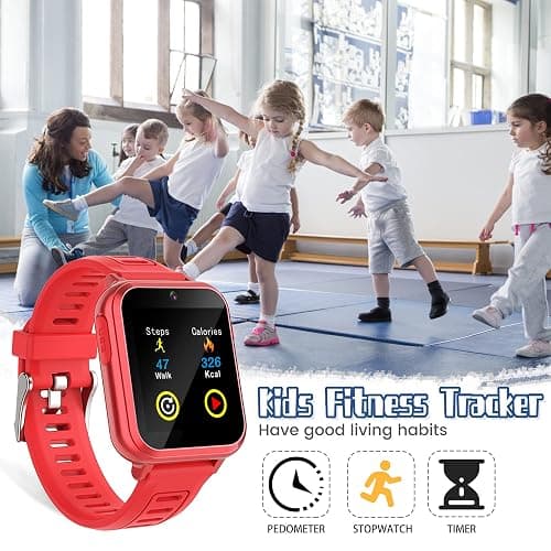 Wiszodet Smart Watch for Kids - Kids Smart Watch Girls Boys Gifts for 4-12 Years Old with 24 Games Camera Video Music Player Flashlight Alarm Clock Pedometer Birthday for Boys Girls Age 6 7 8 9 thumbnail 6