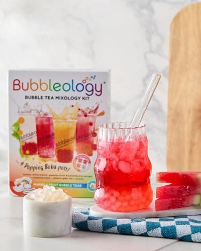 Bubbleology Fruit Bubble Tea Mixology Kit with Popping Boba - NEW Updated Recipe & Flavour Selection - Makes 4 Bubble Teas (Pack of 1) thumbnail 5
