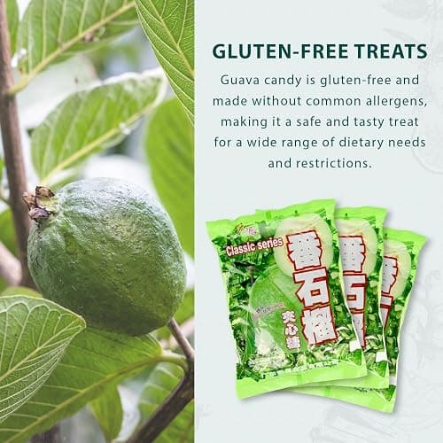 Hongyuan Guava Candy, 12.3 oz (Pack of 1) Asian Fruit Hard Candy, Sweet & Tangy Tropical Flavor, Individually Wrapped for Sharing & Snacking thumbnail 4
