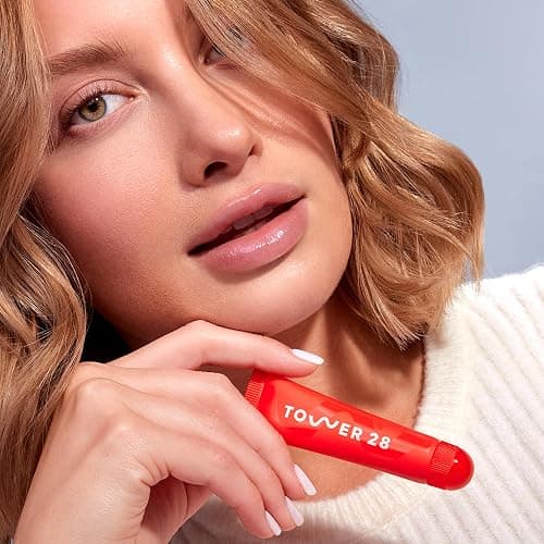 Tower 28 LipSoftie Tinted Lip Balm Treatment - Hydrating Glossy Balm + Overnight Lip Mask with Jojoba Oil + Shea Butter - Sweet, Cushiony Formula for Smooth, Soft Lips - SOS Vanilla (0.38 oz) thumbnail 3