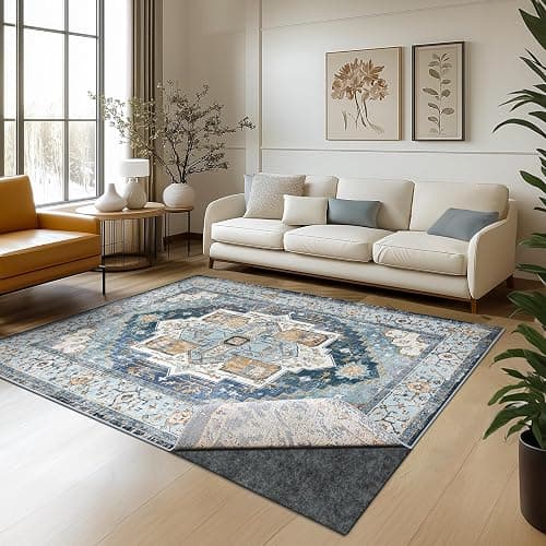 Waterproof Rug Pad, 5x7 ft Area Rug Non-Slip Carpet Pad, Non-Slip Rug Pads for All Floors and Finishes, Felt Pad for Hardwood Floors, Keeps Carpets in Place Soft and Safe thumbnail 3