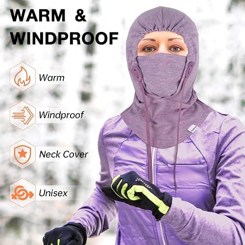 TopAcsy Ski Mask for Men Women Adjustable Breathable Balaclava Face Mask Men UV Protector Face Cover for Winter Outdoor thumbnail 3