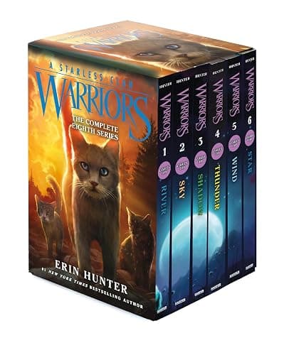 Warriors: A Starless Clan Box Set: Volumes 1 to 6: A Starless Clan #1: River, A Starless Clan #2: Sky, Starless Clan #3: Shadow, A Starless Clan #4: ... Clan #5: Wind, A Starless Clan #6: Star - Image 1