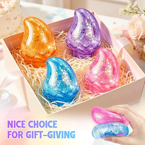 Water Drop Squishy Fidget Toys, Slow Rise Squishy Stress Balls Relief Toy, Squeeze Squishies Toys for Anxiety Relief, Sensory Squeeze Ball for Kids Adults, Office Classroom Party Favors thumbnail 7
