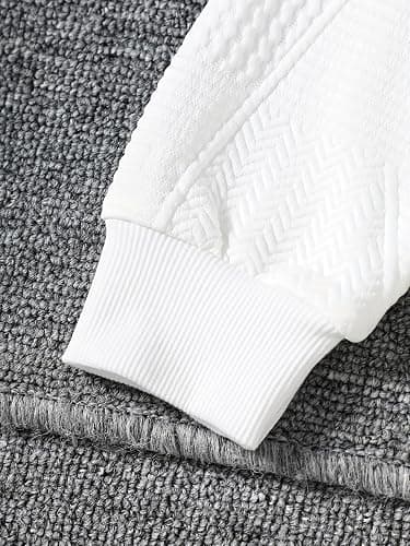 Fdqin 6 Pcs Boys Sweatsuit Letter Print Long Sleeve Pullover Sweatshirt Jogger Pant Set 3-14 Years thumbnail 4