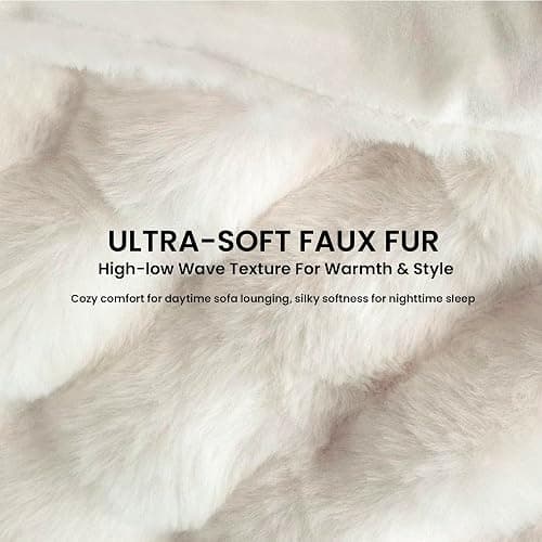 Electric Heated Blanket for Girls & Women, Soft & Luxurious, Faux Rabbit Fur Heating Throw Blankets, 6 Heat Settings, Overheat Protection, Quick Heating, Memory Function, Gift-Ready Design, 50"x60" thumbnail 8