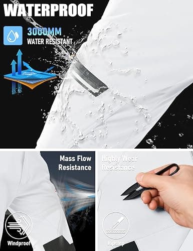 MAGCOMSEN Men's Winter Pants Fleece Lined Ski Snow Pants Water Resistant 4 Zip Pockets Outdoor Pants thumbnail 5