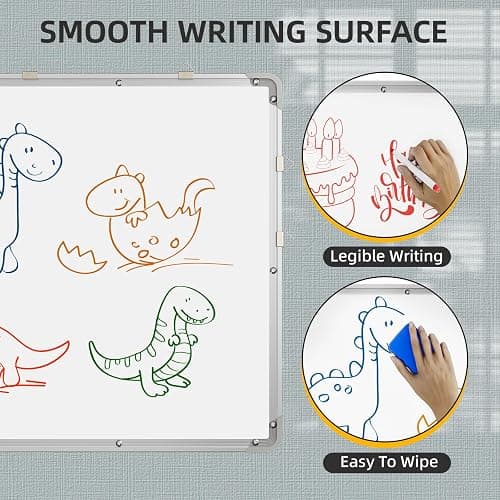 Polegas 24" X 36" Magnetic Dry Erase Board Whiteboard with Lines, Wall Hanging Monthly Calendar to Do List Schedule Board thumbnail 5
