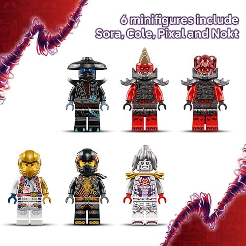 LEGO NINJAGO Zane's Ultra Combiner Mech Ninja Toy - Pretend Play 4-in-1 Building Toy Set for Kids, Boys and Girls, Ages 9+ - with 6 Minifigures - Gift Idea for Birthdays - 71834 thumbnail 5