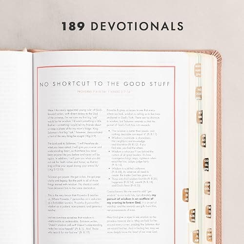 CSB She Reads Truth Bible, Rose Gold LeatherTouch, Indexed, Black Letter, Full-Color Design, Wide Margins, Journaling Space, Devotionals, Reading Plans, Single-Column, Easy-to-Read Bible Serif Type thumbnail 3