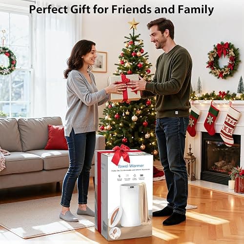 CWDOlROI Towel Warmers for Bathroom, 20L Large Towel Warmer Bucket, Fits Up Two 40"X70" Oversized Towels, Bathrobes, Blankets, Towel Heater with LCD, 4 Timer Setting and Auto Shut Off(White) thumbnail 2
